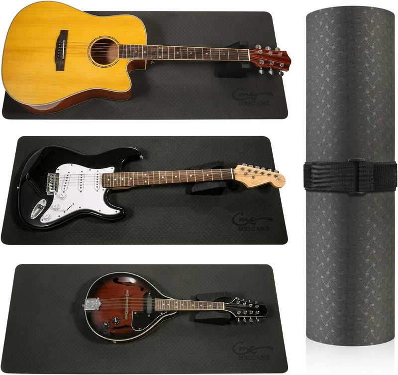 Hricane Guitar Work Mat Kit+Two Heights Guitar Neck Support Rest+Guitar String Winder and Cutter Tool - Guitar Workstation Repair Maintenance of String Instruments - Image 2